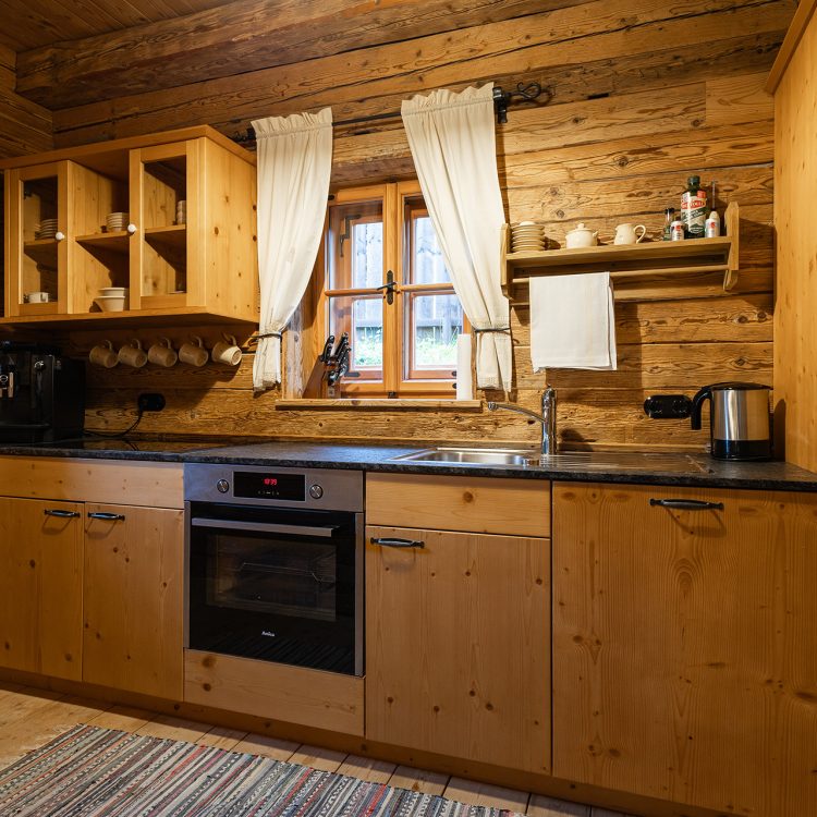 Küche im Chalet in Jungholz