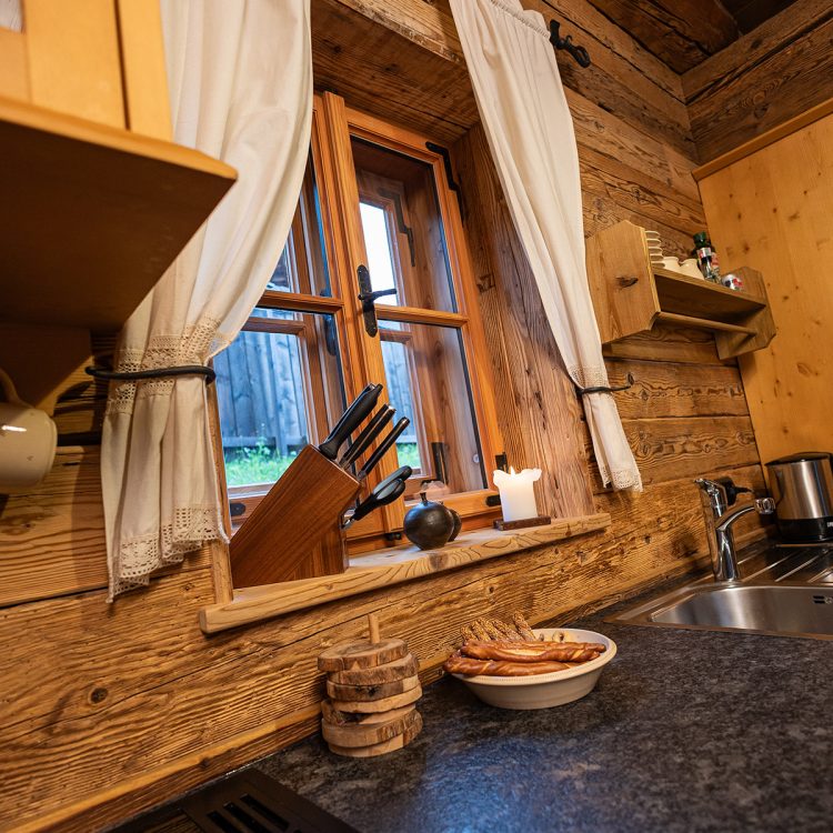 Küche Messerblock im Chalet